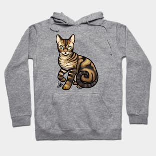 Cat - Ocicat - Marbled Hoodie